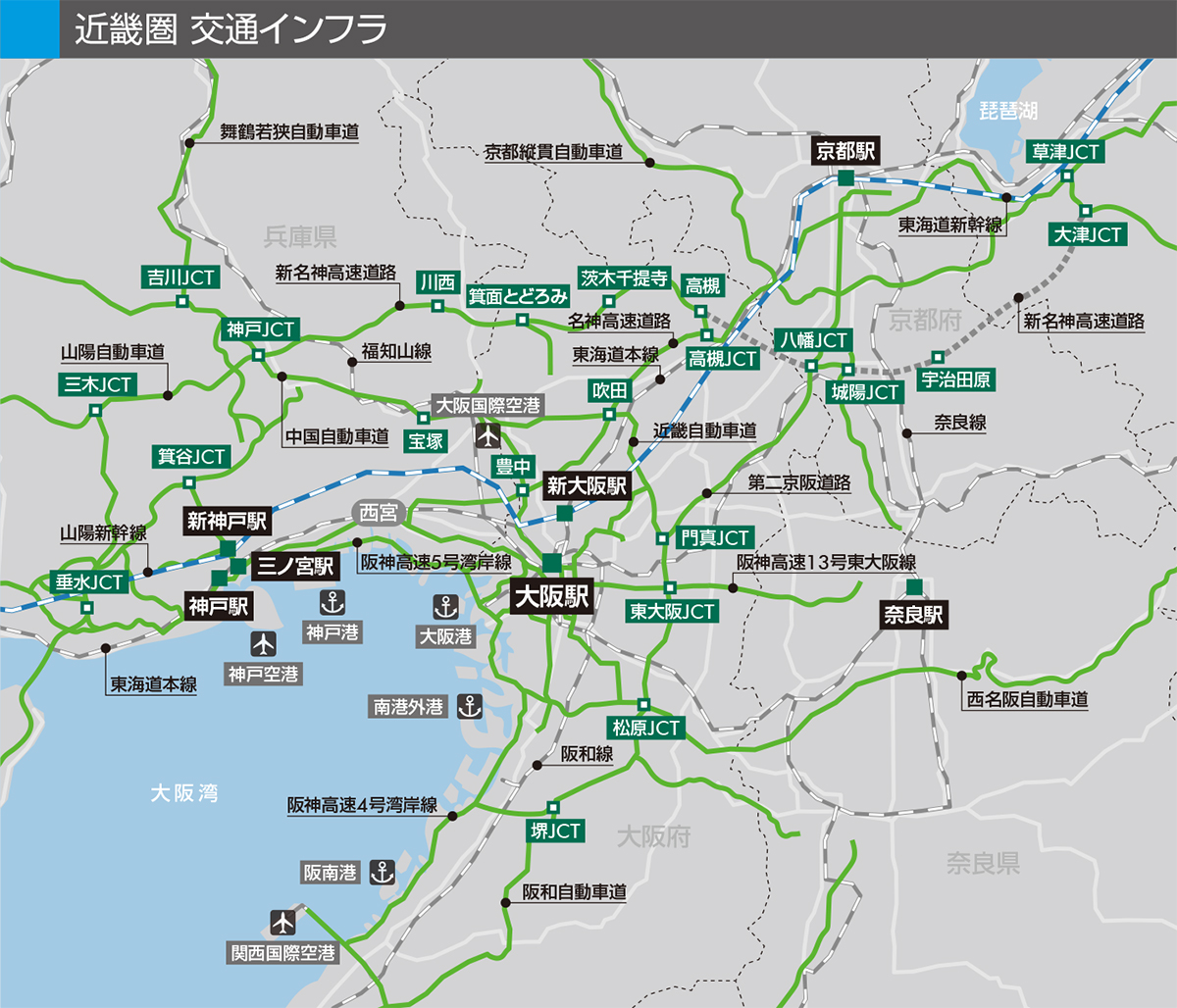 近畿圏 交通インフラ