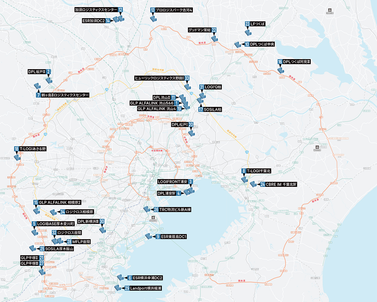 2023年竣工予定MAP