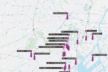 2023年 東京オフィスビル竣工予定MAP|2020年版