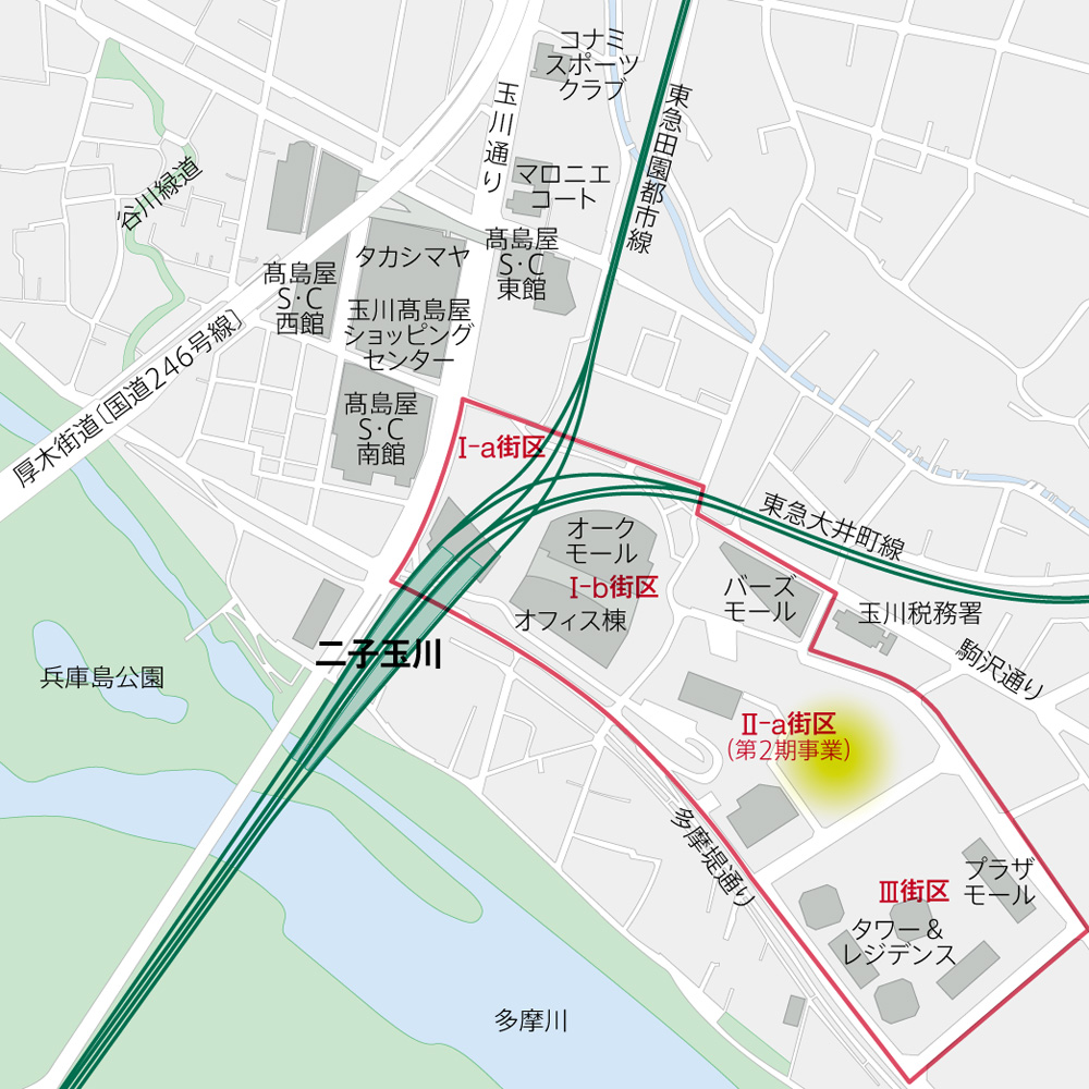 クローズアップ 郊外移転:二子玉川