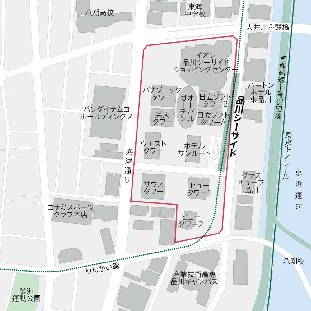 クローズアップ 郊外移転:品川シーサイド