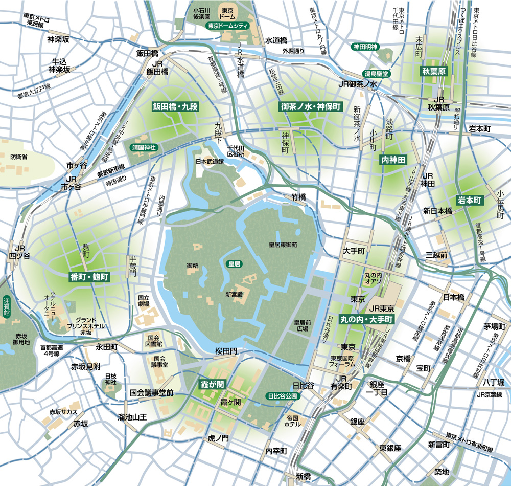 東京&横浜ビジネスゾーンガイド 千代田区 MAP