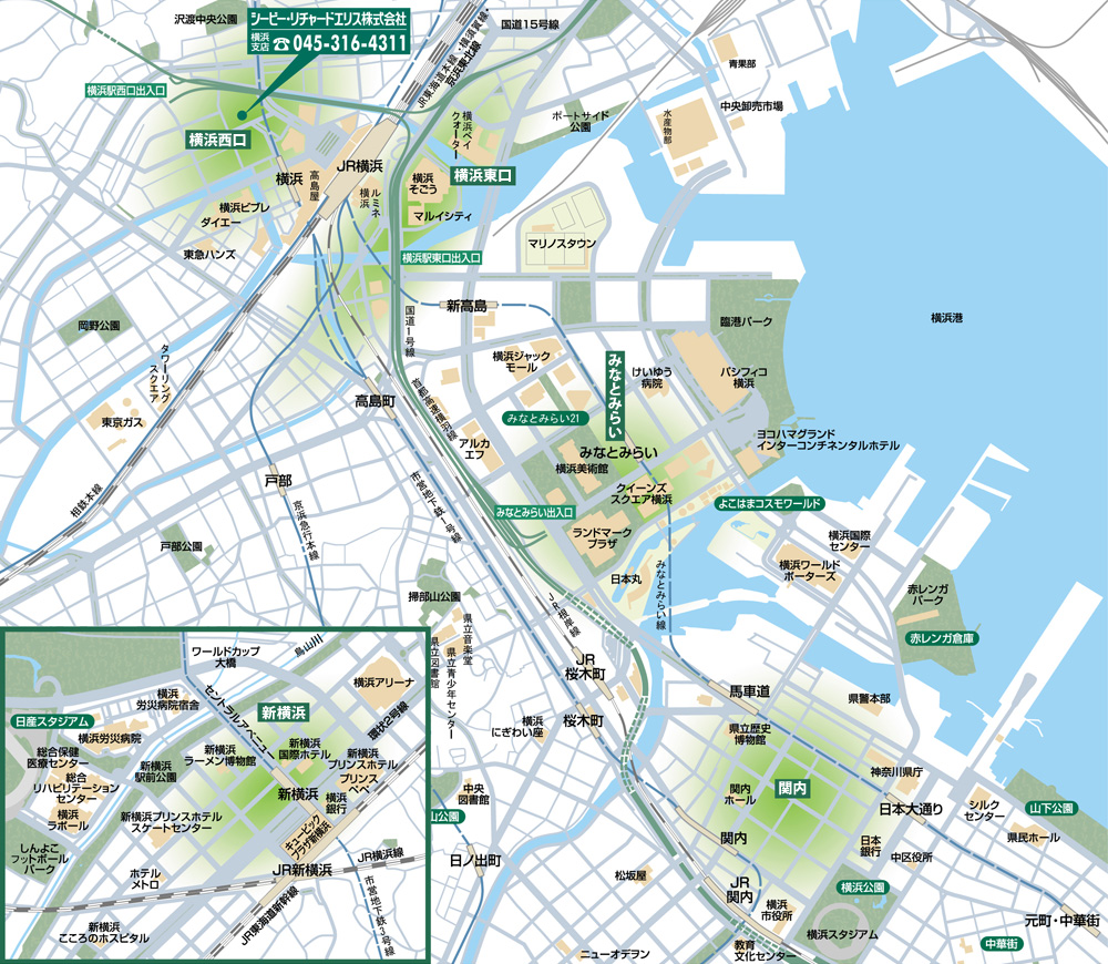 東京&横浜ビジネスゾーンガイド 新宿区・渋谷区 MAP