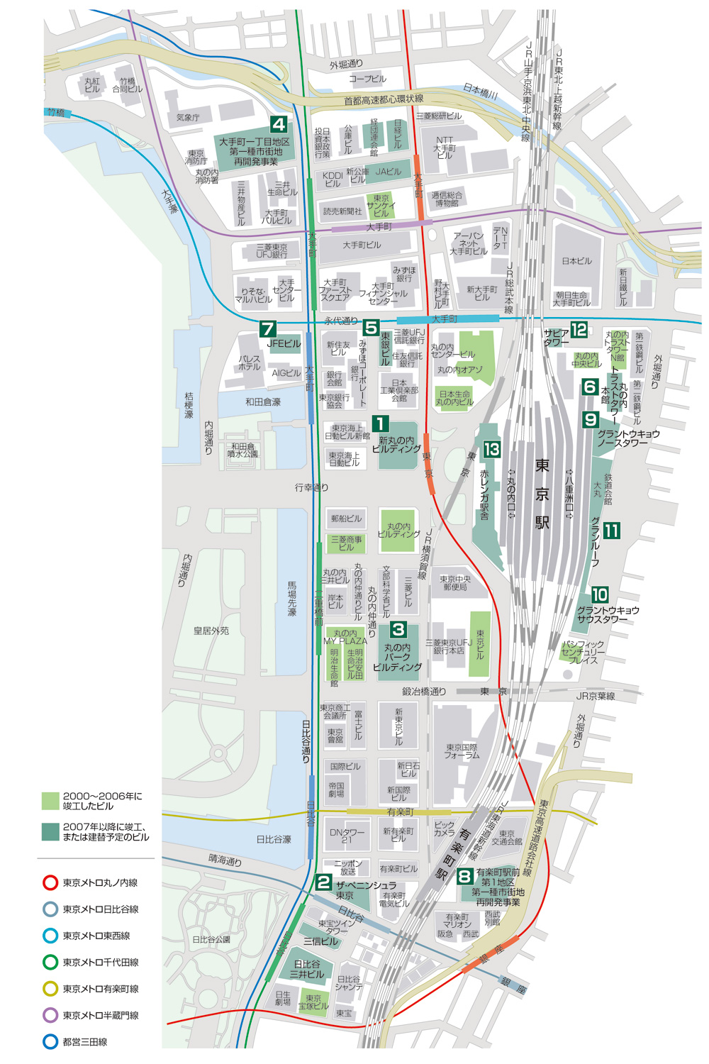 再開発計画と近未来像 MAP