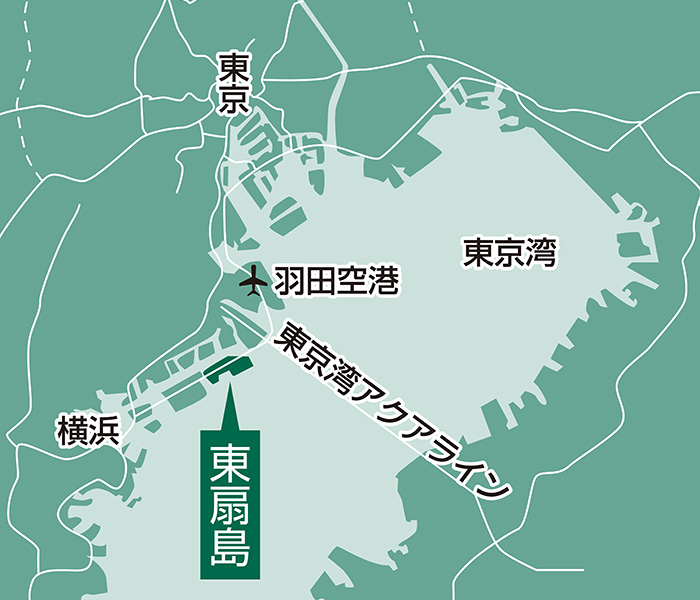 東扇島物流施設マップ