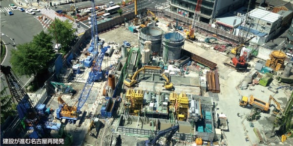 建設が進む名古屋再開発