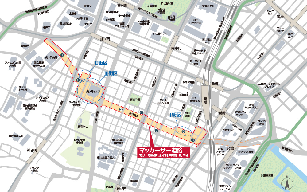 マッカーサー道路MAP