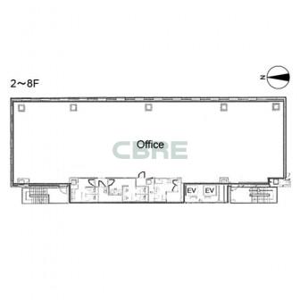 2-8階 平面図