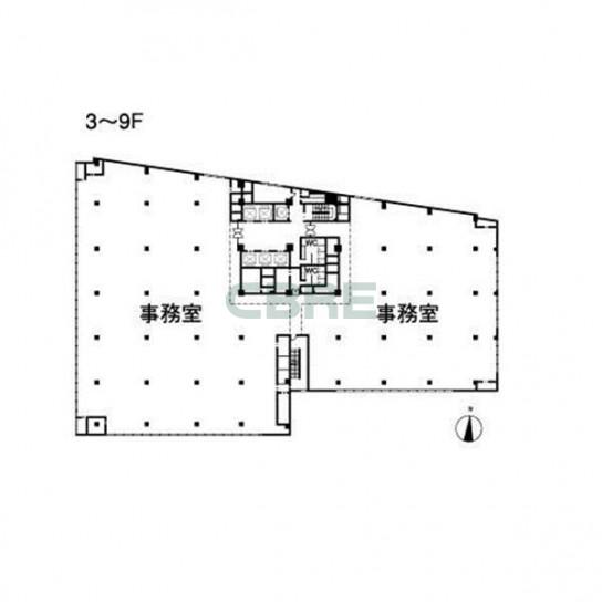 3-9階 平面図