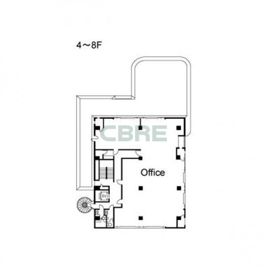 4-8階 平面図