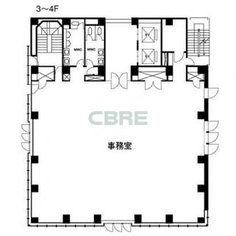 3-4階 平面図