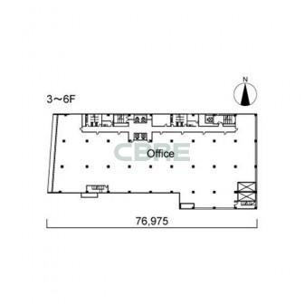 3-6階 平面図