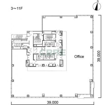 3-11階 平面図