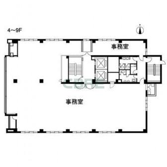 4-9階 平面図