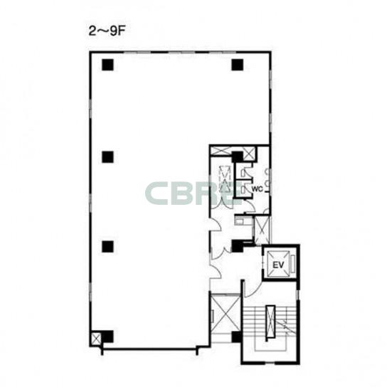 2-9階 平面図