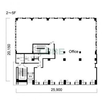 2-5階 平面図