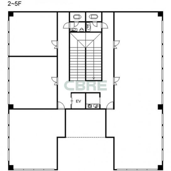 2-5階 平面図