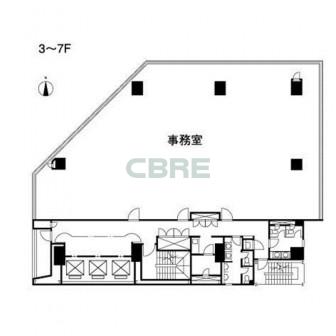 3-7階 平面図