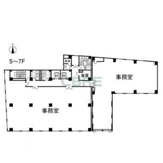 5-7階 平面図