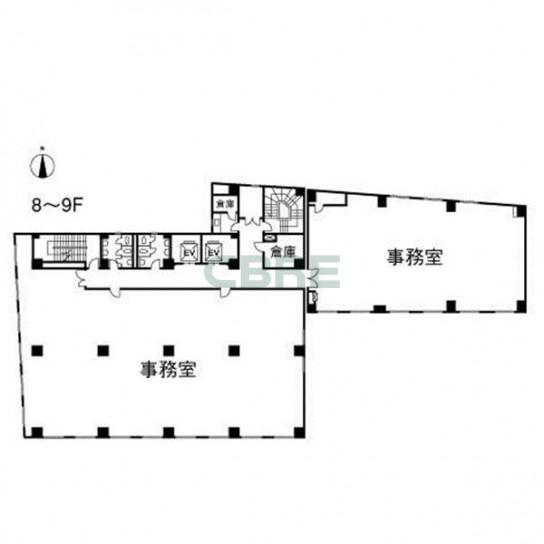 8-9階 平面図