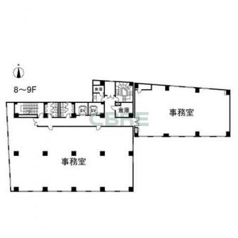 8-9階 平面図