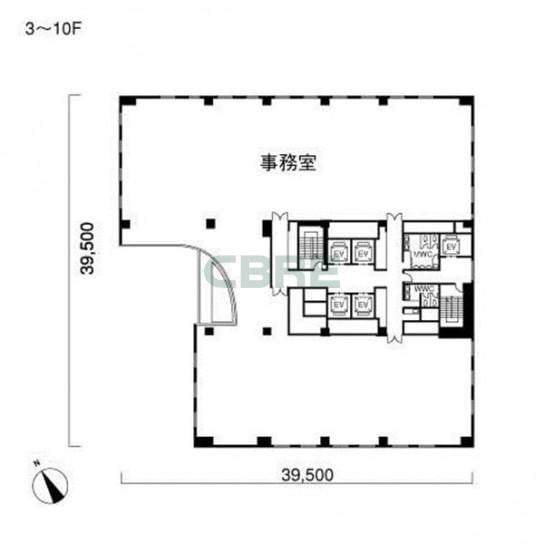 3-10階 平面図