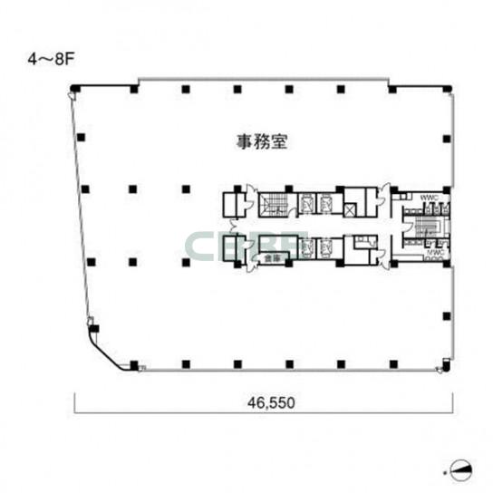 4-8階 平面図