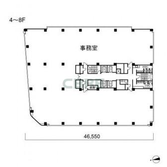 4-8階 平面図