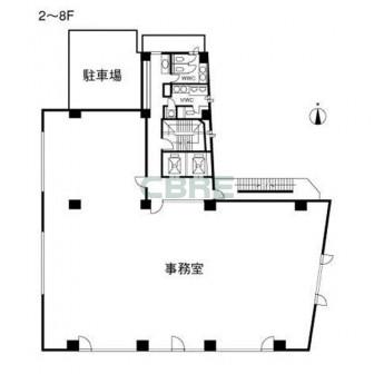 2-8階 平面図