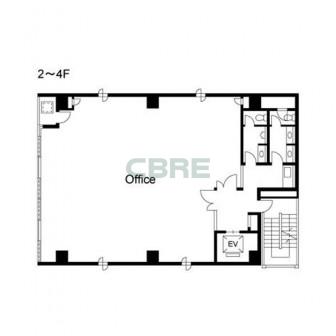 2-4階 平面図
