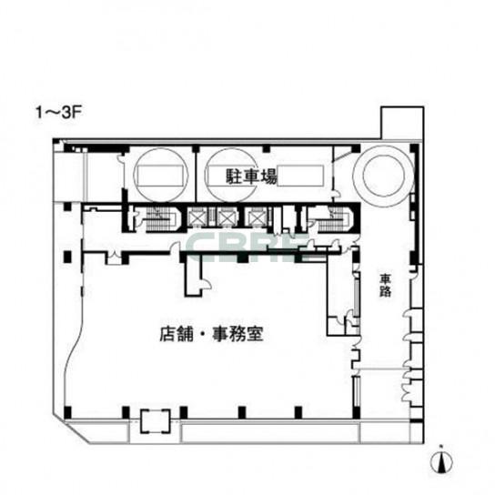 1-3階 平面図