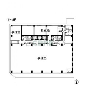 4-8階 平面図