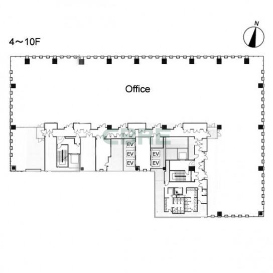 4-10階 平面図