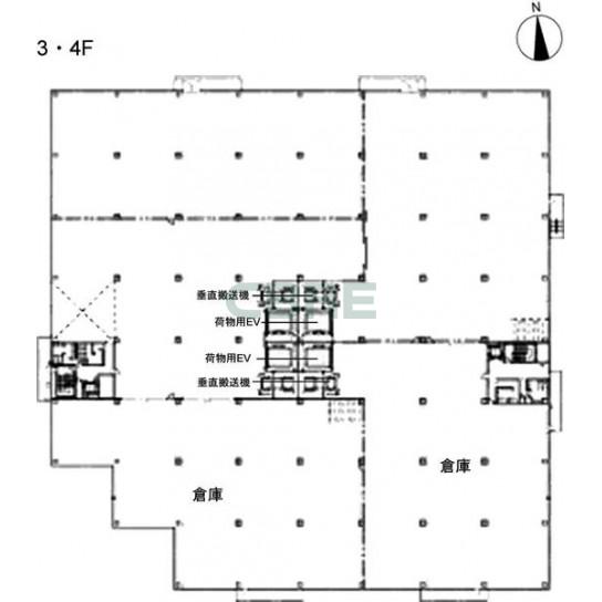 3-4階 平面図