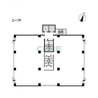 2-7階 平面図