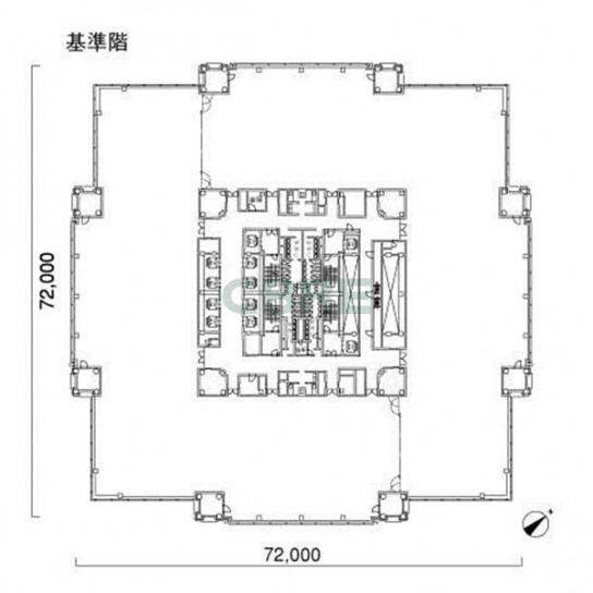 基準階 平面図