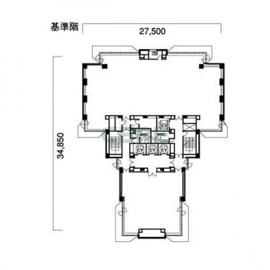 基準階 平面図