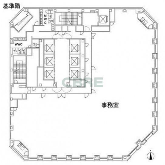 基準階 平面図