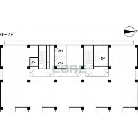 6-7階 平面図