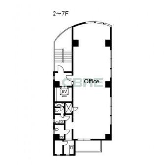 2-7階 平面図