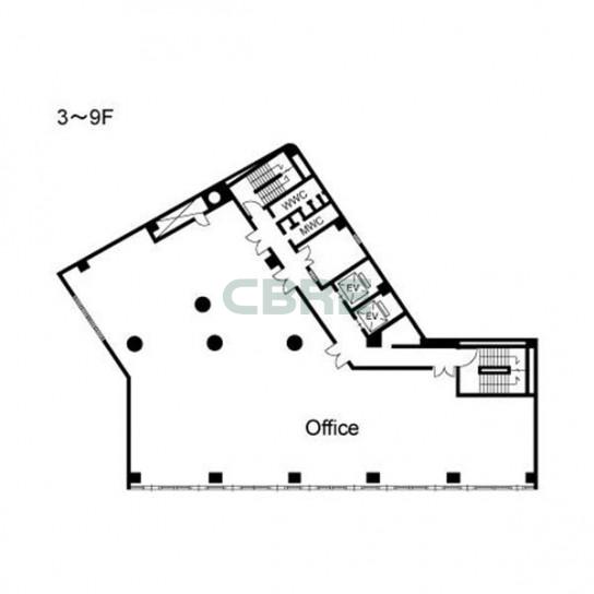 3-9階 平面図