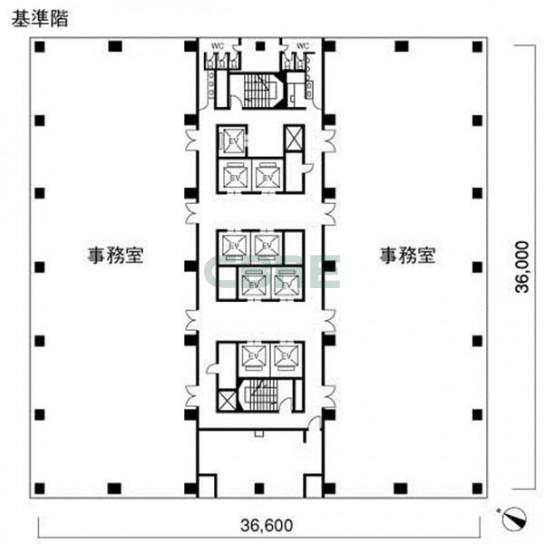 基準階 平面図