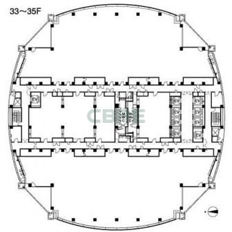 33-35階 平面図