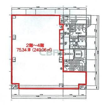 2-4階 平面図