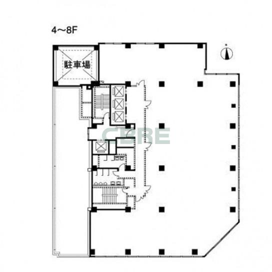 4-8階 平面図