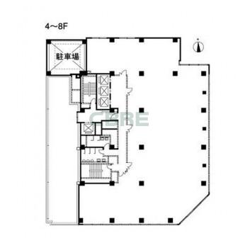4-8階 平面図