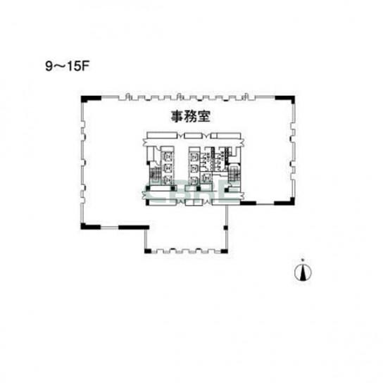 9-15階 平面図