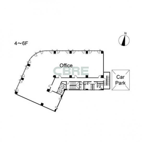 4-6階 平面図