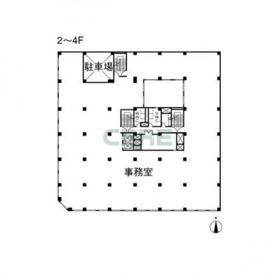 2-4階 平面図