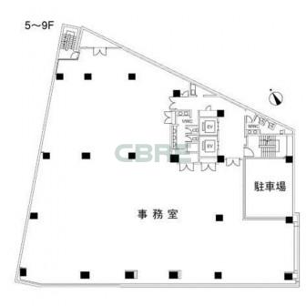 5-9階 平面図